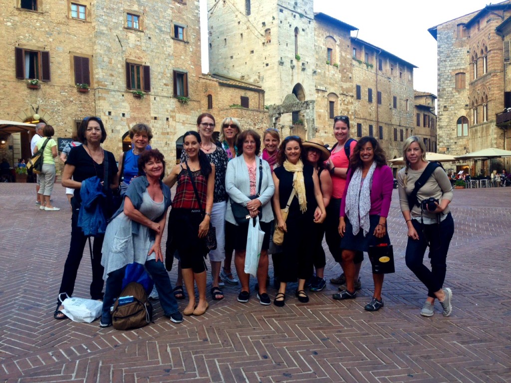 Group San Gimignano with color