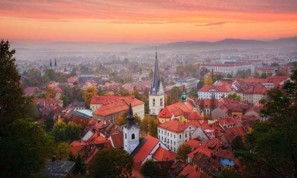 Ljubljana - Sunset from Castle